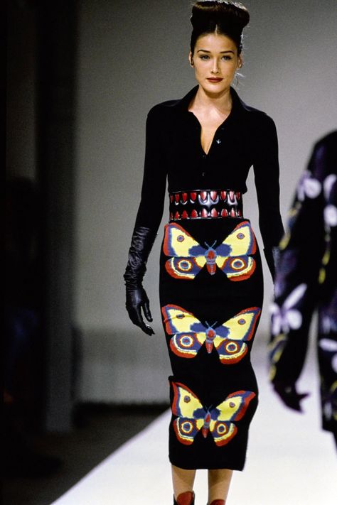 Alaia Archive, Alaia Fashion, Mona Tougaard, Larissa Hofmann, Azzedine Alaïa, Butterfly Skirt, High Fashion Runway, November Nails, 90s Runway Fashion