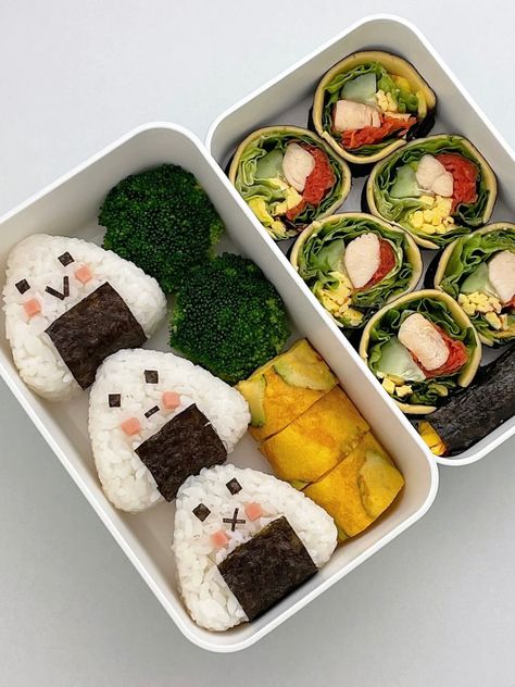 Kotak Bento, Kids Lunch Box Meals, Bento Box Lunch For Kids, Food Recipes For Dinner, Food And Drink Recipes, Bento Kids, Food Recipes Healthy, Japanese Food Bento, Food Recipes Easy