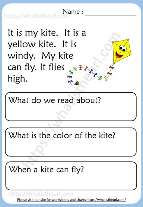 Small Reading Passage For Kindergarten, Short Passage For Kindergarten, Short Comprehension For Kindergarten, Reading For Kindergarten Worksheets, Reading For Kindergarten, Create Worksheets, Kindergarten Reading Comprehension, Short Reading Passage, Reading Fluency Passages