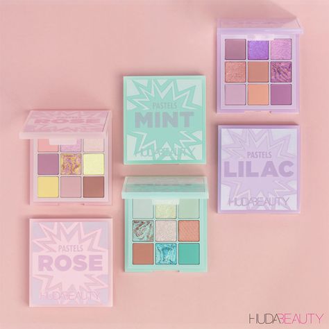 Huda Beauty Pastel Obsessions Palettes for Spring/Summer 2020 Pastel Eyeshadow Palette, Koleksi Makeup, Pastel Eyeshadow, Penyimpanan Makeup, Huda Kattan, Fixing Spray, Makeup Pallets, Glitter Pigment, Makeup News