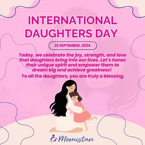 To all the daughters who make life so beautiful, Happy International Daughters Day! 💖 You are strong, brilliant, and full of light! 🌟 Celebrate the daughters who bring happiness and love to every corner of the world. 👧💕 #InternationalDaughtersDay #DaughtersAreBlessings #LoveAndLight #GirlPower #CelebrateDaughters #FamilyBond #ProudParent International Daughters Day, Daughter Day, Daughters Day, Family Bonding, You Are Strong, Bring Happiness, A Blessing, Love And Light, Dream Big