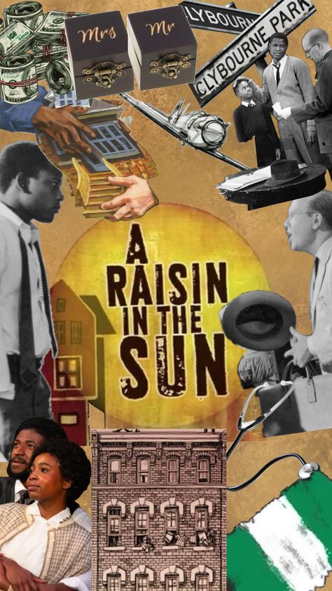 A raisin in the sun act 3 collage Sun Collage, A Raisin In The Sun, Raisin In The Sun, The Sun Art, Film Institute, Sun Art, Film Director, Colorful Drawings, Mr Mrs