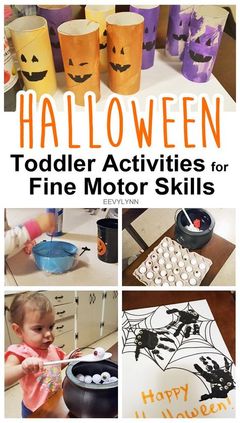 Halloween Fine Motor, Halloween Activities For Toddlers, Infant Halloween, Halloween Toddler, Living Ro, Activities For Toddlers, Toddler Halloween, Toddler Learning Activities, Halloween Activities