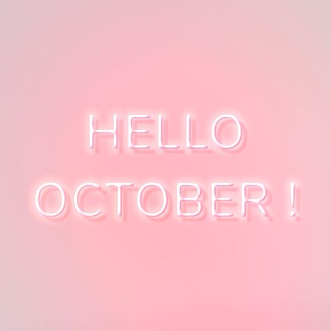 Pink October Aesthetic, Hello September Aesthetic, Esthetician Content, Hello October Images, Lash Posts, October Hello, Month Wallpaper, April Aesthetic, September Aesthetic