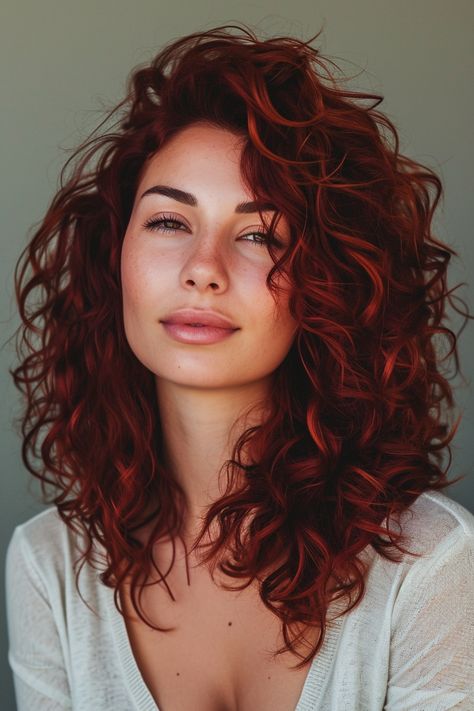 91+ Dark Red Hair Color Ideas for a Bold New You Hair Dye Ideas For Redheads Natural Red, Red Hair Hazel Eyes Pale Skin, Auburn Curly Hair, Dark Ginger, Dark Red Hair Color, Red Curly Hair, Dyed Red Hair, Dark Red Hair, Colored Curly Hair