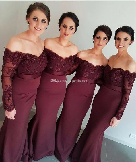 Burgundy Maid Of Honor Dress, Bridesmaid Dresses Lace, Mermaid Long Bridesmaid Dresses, Beach Bridesmaid Dresses, Mermaid Bridesmaid, Maid Of Honour Dresses, Mermaid Bridesmaid Dresses, Cheap Bridesmaid Dresses, Lace Bridesmaid Dresses