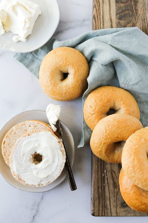 The Savory Celiac | Gluten-Free New York Style Bagels New York Style Bagels, Gluten Free Bagels, New York Bagel, Fresh Breakfast, Gluten Free Flour Blend, Bagel Recipe, Breakfast Pastries, Gluten Free Dinner, Gluten Free Breakfasts