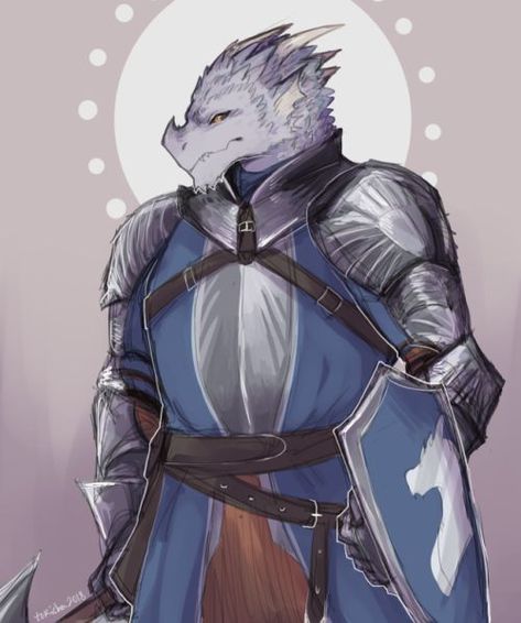 2e35955ce429ec5e3e1636ab7f84ff7a Male Dragonborn, White Dragonborn, Cleric Paladin, Dragonborn Paladin, Dnd Dragonborn, Dragon Born, Plate Armor, The Elder Scrolls, Fantasy Races