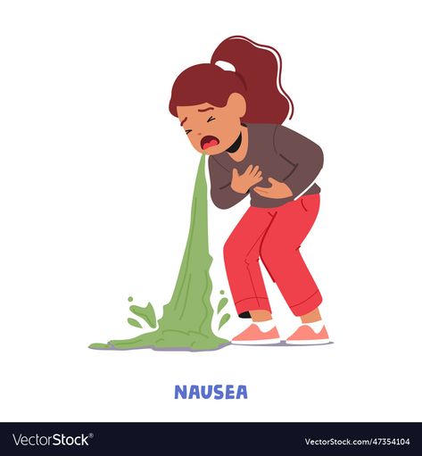 Vomit Illustration, Sick Illustration, Poisoning Symptoms, Agenda Ideas, Movie Inside Out, Food Poisoning, Travel Drawing, Girl Character, Person Cartoon