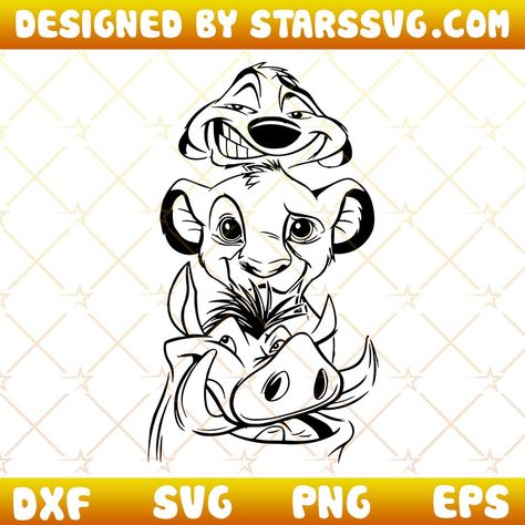 Simba Svg, Timon Simba Pumba Svg, Mickey Head Lion King Svg Check more at https://starssvg.com/simba-svg-timon-simba-pumba/ Simba Timon And Pumba Tattoos, Timon Pumba Simba Tattoo, Simba Timon And Pumba, Pumba Lion King, Lion King Svg, Disney Cricut, White Tattoos, Sublimacion Ideas, Scary Drawings