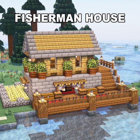 Minecraft Fisherman House ✅ Follow for OP Minecraft Builds 📢 Share with your Friends 💬 Rate this Build 1-10 🔖Tags 🔖 #minecraft #minecraftbuilds #minecrafters #minecraftpe #minecraftmemes #mınecraftideas #minecraftbuild #minecraftbuilding #minecraftbuilding #minecrafttutorial #minecraftonly #mcpe #minecraftpc #minecraftcreations #minecraftdaily #minecraftdesign #minecraftjava #minecrafts #minecraftyoutuber #gaming Butcher Minecraft, Minecraft Fishing House, Minecraft Butcher Shop, Minecraft Fisherman House, Minecraft Shop, Fisherman House, Minecraft Fantasy House, Fishing Shack, Minecraft Structures