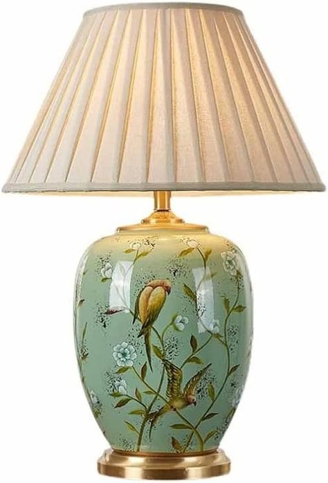 Amazon.com: TALSAK Chinoiserie Table Lamp American Flower and Bird Ceramic Table Lamp Classic Green Lamp Body with Fabric Shade Nightstand Lamp for Bedroom Living Room Office College Bookcase : Tools & Home Improvement Copper Bed, Chinoiserie Lamp, Chinoiserie Table, Architect Lamp, Copper Table Lamp, Farmhouse Table Lamps, Chinoiserie Lamps, Rustic Table Lamps, Classic Table Lamp