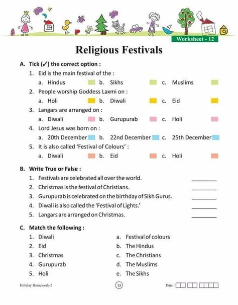 Festival Worksheets For Grade 1, Class 2 Evs Worksheets, Festivals Of India Worksheet, Third Grade Science Worksheets, Evs Worksheet, Jolly Phonics Songs, Worksheet For Class 2, English Grammar Notes, Worksheets For Class 1