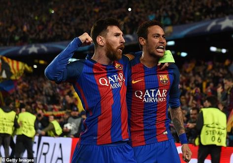 Neymar 2017, Duo Pfp, Neymar Messi, Tnt Sports, Barcelona Players, Messi And Neymar, Barcelona Team, Mauricio Pochettino, Real Madrid Players