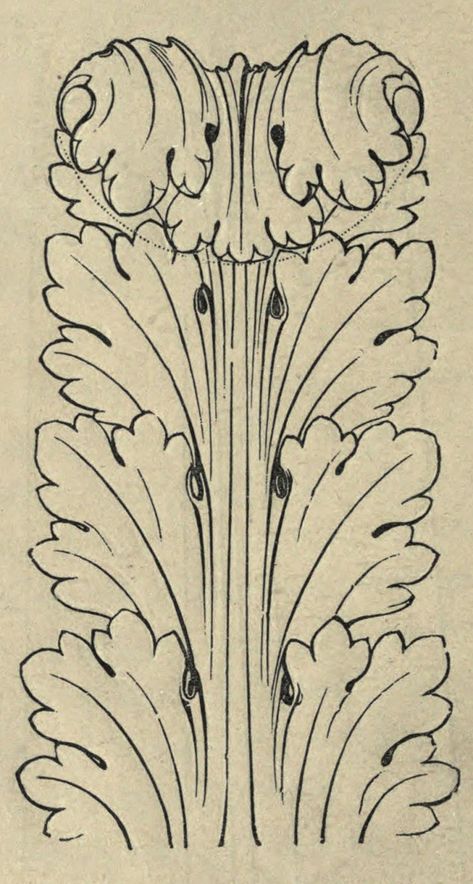 Acanthus Leaf Drawing, Filigree Tattoo, Ornament Drawing, Leather Tooling Patterns, Tooling Patterns, Baroque Ornament, Ancient Greek Architecture, Acanthus Leaves, Unique Drawings