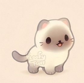 Chibi Kawaii Animals, Cute Cat Drawings Easy Kawaii, Floofy Fluff Art, Chibi Animal Drawings, Kawaii Animals Drawings, Cute Animals Cartoon Kawaii, Cute Animal Drawings Kawaii Easy, Animal Cute Drawing, Kawaii Animal Drawings