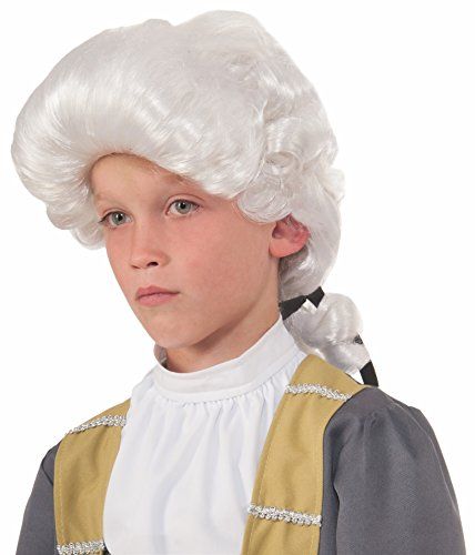 Forum Deluxe Colonial Child Wig, White ** You can get additional details at the image link. (This is an affiliate link) #WigsDressUpToys Colonial Wigs, White Colonial, Indian Dress Up, Cheap Costumes, Baby Girl Halloween Costumes, Men's Wigs, Curly Ponytail, Zombie Girl, Boy Halloween Costumes