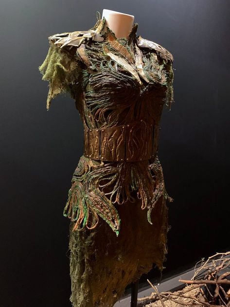 Witch Into The Woods Costume, Witcher Dryad, Dryad Outfit, Tree Armor, Dryad Cosplay, Druid Clothing, Titania And Oberon, Womens Elf Costume, Dryad Costume