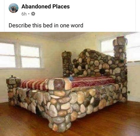 Bed rock Bizarre Photos, Design Fails, Unique Beds, Drawing Room, Decoration Design, New Room, Future House, Interior Design Living Room, Being Ugly