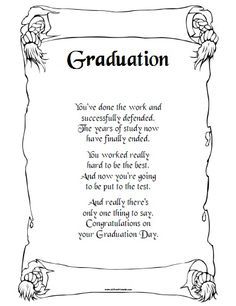 Free Printable Graduation Day Poem. Free Printable Poem for Graduation Day. You can use this poem to read to all graduates as part of the program or simply dedicate it to a specific graduate, student, or friend. You can print it using your inkjet or laser printer and share with guests at Graduation Day. Great printable that you can use Preschool Graduation Speech, Preschool Graduation Poems, Kindergarten Graduation Poems, Graduation Prayers, Kindergarten Poems, Graduation Poems, Grad 2023, Poems About School, Graduation Message