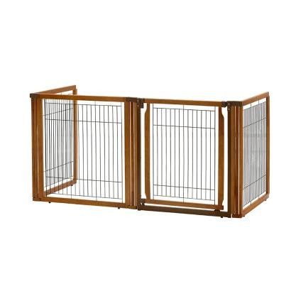 4 panel low rise wood gate -Richell Pet Gate With Door, Tall Pet Gate, Freestanding Dog Gate, Wooden Pet Gate, Freestanding Pet Gate, Wood Gate, Indoor Pets, Dog Gate, Pet Gate