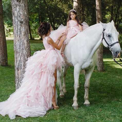 Mom Daughter Photography, Mommy Daughter Photography, Mom Daughter Photos, Daughter Pictures, Ombre Wedding Dress, Mommy Daughter Photos, Mother Daughter Pictures, Fairytale Photoshoot, Mommy And Me Photo Shoot