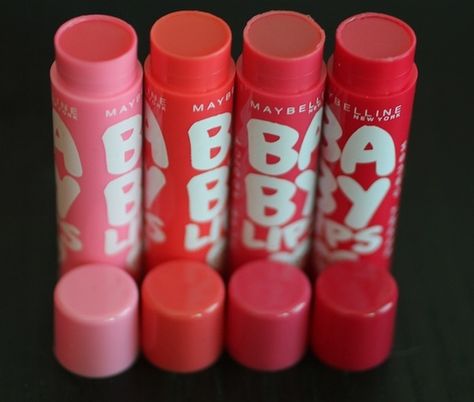 Babylips Lip Balm, Baby Lips Maybelline, Lip Sticks, Lip Balm Collection, Color Lip Balm, Lipgloss Lips, Baby Lips, Lip Swatches, Tinted Lip Balm