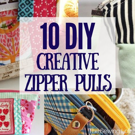 Add one of these DIY creative zipper pull tabs to your to your favorite pouch project or handbag for a store bought outlook. Zipper Pouches, Beginner Sewing Projects Easy, Leftover Fabric, Creation Couture, Fashion Diy, Sewing Projects For Beginners, Sewing Skills, Love Sewing, Sewing For Beginners