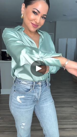 731K views · 3.5K reactions | Fashion Hack: How To Keep Your Sleeves Up On A Button- Cuff Blouse✨ #grwm #fyp #styletok  Rate this #fashionhack from 1-10! This is another one of my favorite hacks I’ve learned, and it’s so easy to do!! If you love wearing satin or smooth shirts like I do, this is the best way to keep your sleeves rolled up without them falling back down.  Also, if your sleeves are too long or you want to show off your wrist jewelry, then this fashion hack is definitely for you! Memo: This hack works best when using a clear elastic band that’s a little thicker, so it doesn’t snap when lightly pulling up the sleeve.  You also don’t have to use a bobby pin, but I personally find it so much easier to do it you have one on hand 🙌🤍✨💫 TAG someone who would love this, & comment d Natasha Bedingfield, Sewing Shorts, Clothes For Women Over 50, Wrist Jewelry, Bobby Pin, Fall Hair Colors, Style Mistakes, Clothing Hacks, Celebrity Pictures