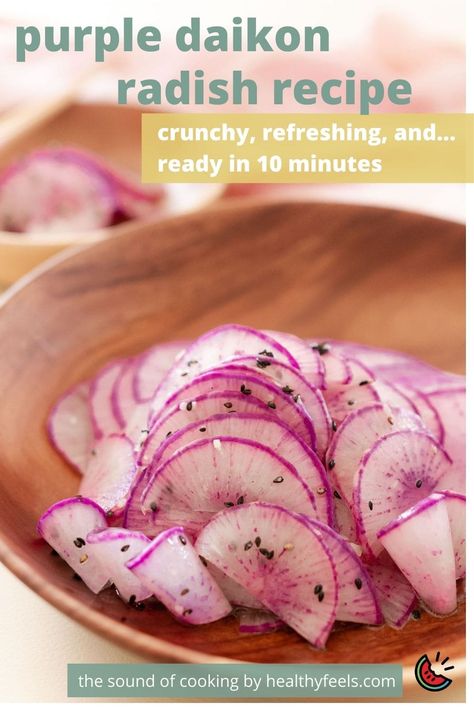 Purple Daikon Radish Recipes, Daikon Radish Recipes, Hawaii Recipe, Purple Radish, Veggie Prep, Daikon Recipe, Radish Recipe, Daikon Radish, 2023 Recipes