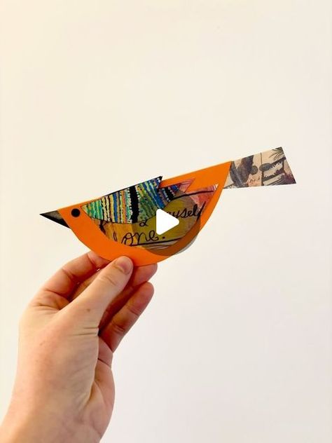 Little Artists | Art Education Projects on Instagram: "THE FOLDED FLOCK ~ a paper based project using scrap and decorated papers to fold a beautiful flock of birds 💜 sign up now for our online tutorial and bird templates, link in bio 🎨🧑🏼‍🎨🌈 #thelittleartistsroom" 3d Bird Craft, Paper Birds Template, Paper Birds Craft, Art Education Projects, Summer Art Projects, Bird Template, Flock Of Birds, Paper Birds, Bird Crafts