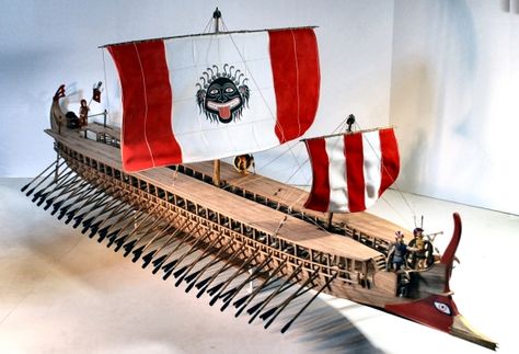 Greek Trireme, Age Of Sail, Model Sailing Ships, Hms Hood, Punic Wars, Model Ship Building, Wooden Ship Models, Old Sailing Ships, Greek Warrior