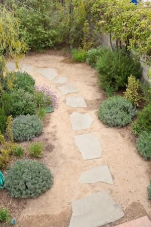 Katherine_Path Decomposed Granite Patio, Paver Path, Flagstone Path, Decomposed Granite, Landscape Designs, Santa Monica California, Patio And Garden, Paver Patio, Back Garden