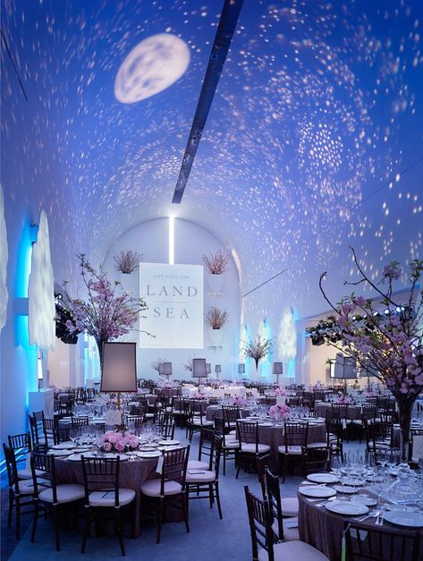 Navy Blue Wedding Theme, Star Themed Wedding, Celestial Wedding Theme, Starry Wedding, Galaxy Wedding, Themed Wedding Decorations, Starry Night Wedding, Gala Ideas, Moon Wedding