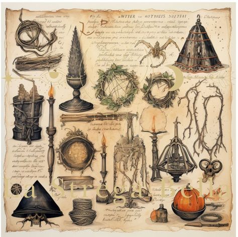 Collection of Witchy herbs, brooms, botanicals and Wicca objects:  The watermark will not be visible on the file you receive. This is a digital sheet which you download and print yourself - no need to wait. You can DOWNLOAD INSTANTLY. Please note that NO physical item will be sent. IMPORTANT NOTES ** Only digital files included. ** No physical item will be shipped. ** The image above shows you what the design looks like after printed and framed. ** Colors may vary slightly depending on the resolution of your screen. ** Printing results will also vary depending on your printer. ** Purchases are for PERSONAL USE only. You may not reproduce or re-sell in either print or digital form. All files are high quality 300 (dpi, pixels per inch) Witch digital prints on Etsy are an affordable and conve Witchy Images, Symbols Witchcraft, Witch Essentials, Witchy Prints, Witch Items, Witchy Herbs, Ancient Text, Witchcraft Symbols, Witch Herbs