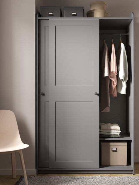 Porta Closet, Camera Ikea, Penyimpanan Makeup, Ikea Canada, Flexible Furniture, Ikea Wardrobe, Ikea Closet, Wardrobe Designs, Sliding Wardrobe Doors