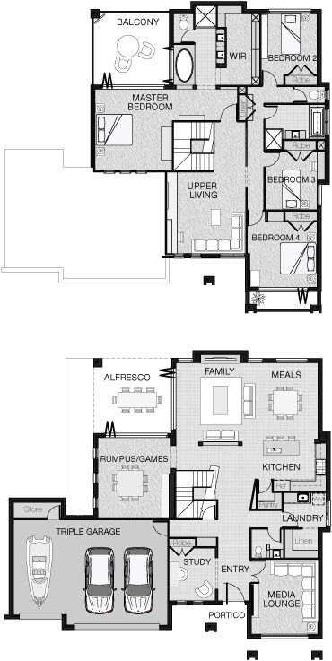 Floor Plan of dream house! Japanese Mansion Modern Floor Plan, Parents Retreat, Bathroom Upstairs, Sweet Home Style, House Modern, Storey Homes, Dream House Rooms, Reno Ideas, House 2