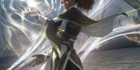 Divine Soul Sorcerer in D&D 5e | Full Subclass Guide - Tabletop Joab Female Wizard Character Design, Female Wizard, Fantasy Wizard, Heroic Fantasy, Afro Art, Arte Fantasy, High Fantasy, Fantasy Rpg, 판타지 아트