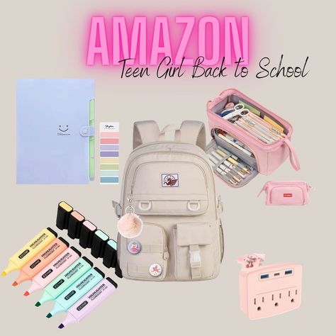 Every girl needs to have fashionable school supplies for school here are some really cute ones that they can show off with pride. #ads #earnscommission #amazoninfluencer #backtoschool #teengirl #highschool Supplies For School, Girl Needs, School Essentials, Top Pick, Every Girl, School Supplies, Influencer, Back To School, High School