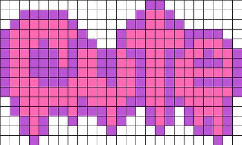 Yami Kawaii Perler Beads, Pastel Goth Pixel Art, Pastel Perler Bead Patterns, Pastel Goth Crochet, Kawaii Alpha Pattern, Goth Perler Beads, Goth Perler Bead Patterns, Kawaii Pixel Art Grid, Kandi Perler Pattern