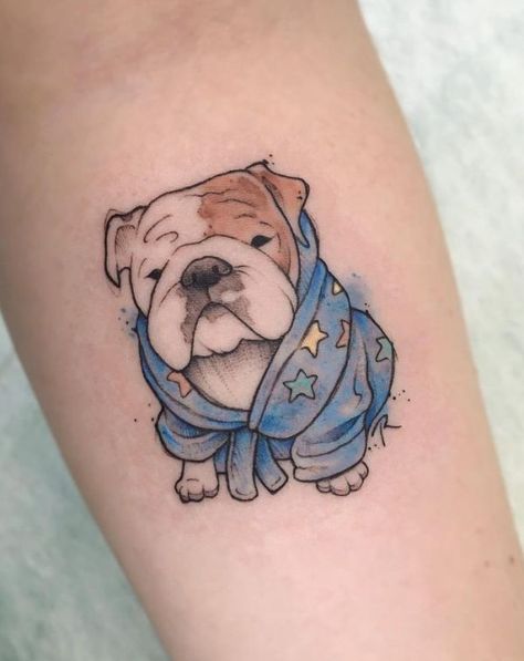 Cute Bulldog Tattoo, Small Bulldog Tattoo, British Bulldog Tattoo, English Bulldog Tattoo Ideas, Tattoo Motocross, Bulldog Tattoo Ideas, English Bulldog Drawing, English Bulldog Tattoo, River Tattoos