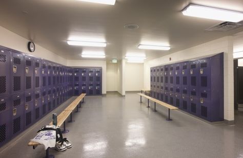 High School Locker Room Aesthetic, Changing Room Aesthetic, Locker Room Aesthetic, School Changing Room, High School Locker Room, High School Exterior, School Exterior, High School Lockers, College Architecture