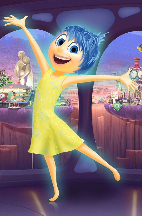 Joy Inside Out Aesthetic, Inside Out Party Ideas, Joy Inside Out, Pixar Inside Out, Inside Out Characters, Inside Out Emotions, Body Image Art, Disney Inside Out, Disney Phone Wallpaper