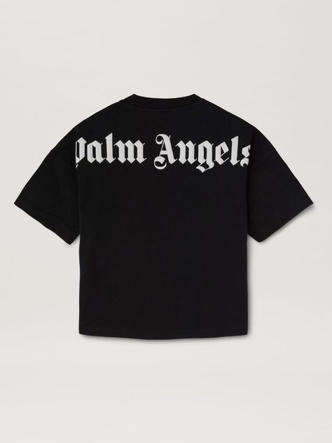 Classic Overlogo T-Shirt in black - Palm Angels® Official Black Palm Angels T Shirt, Palm Angels Outfit, Designer Shirts Women, Black And White Things, Diesel Shirt, Bape Outfits, Angel Shirt, Team Jackets, Fly Outfit