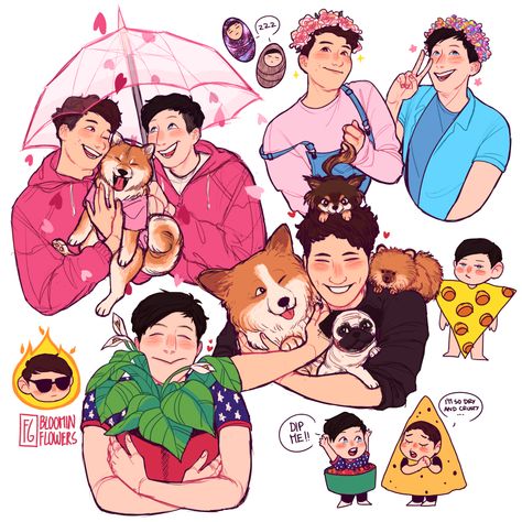 Dan & Phil ❤️ Dan X Phil, Dan And Phil Meet And Greet, Phan Fanart, Phil Fanart, Dan And Phil Fanart, Phan Is Real, Dan And Phill, Phil 3, Gay Dads