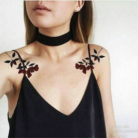 Photo Tattoo Planets, Traditional Rose, Sanskrit Tattoo, Bone Tattoo, Sparrow Tattoo, Bone Tattoos, Shoulder Tattoos, Collar Bone Tattoo, Collar Bone