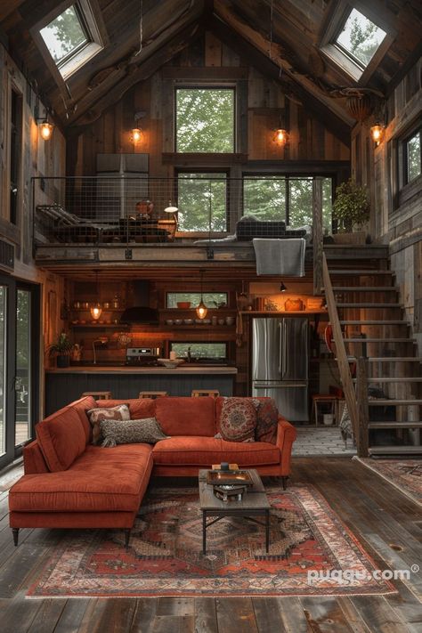 Western Barndominium, Small Barndominium Ideas, Small Barndominium, Homestead House, Barn House Design, Cozy Patio, Backyard Office, Cabin Interiors, Small Cottage