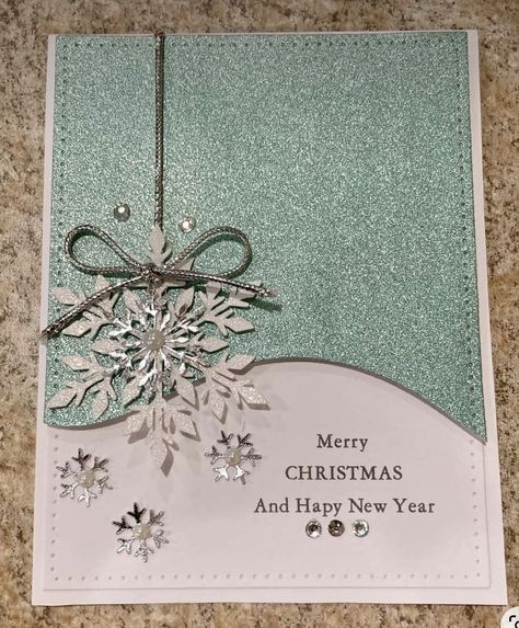 Something Funny, Stamped Christmas Cards, Simple Christmas Cards, Snowflake Cards, Christmas Card Inspiration, Hand Made Greeting Cards, Christmas Card Art, Homemade Christmas Cards, Stampin Up Christmas Cards