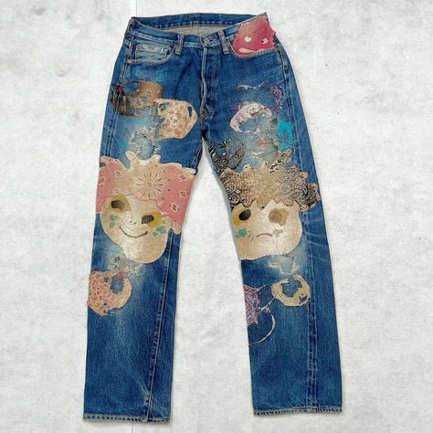 Proleta Re Art, Bell Bottoms, Bell Bottom Jeans, Hand Embroidery, Art