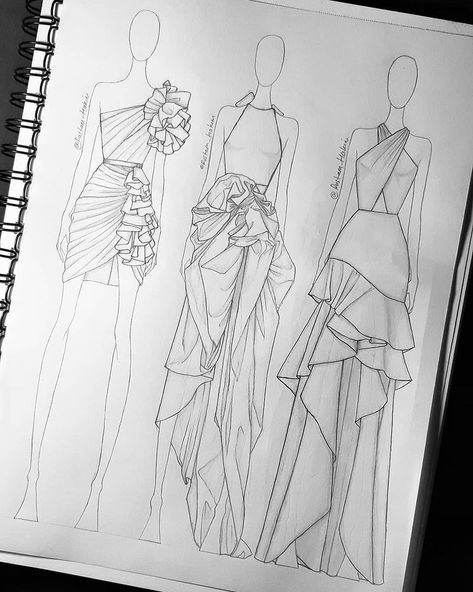 Kim on Instagram: “Still obsessed with frills and ruffles 😅 ... #sketch #illustration #illustrator #fashion #design #art” Illustrator Fashion, Frills And Ruffles, Sketch Illustration, Fashion Design Art, Ruffles, Design Art, Illustrator, Sketch, Fashion Design